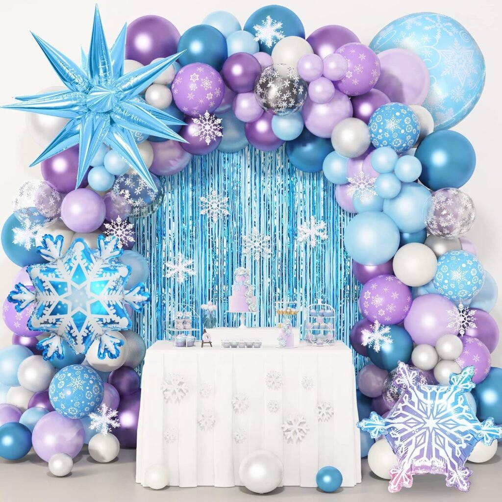 frozen birthday party balloon arch kit