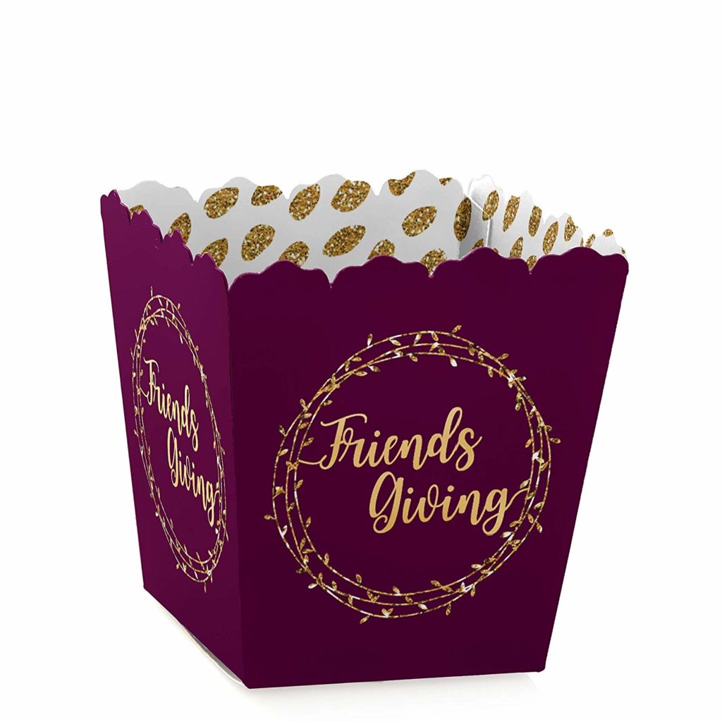 Friendsgiving party favor box