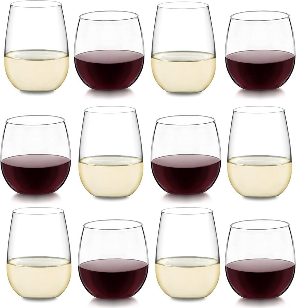 red and white wine glasses
