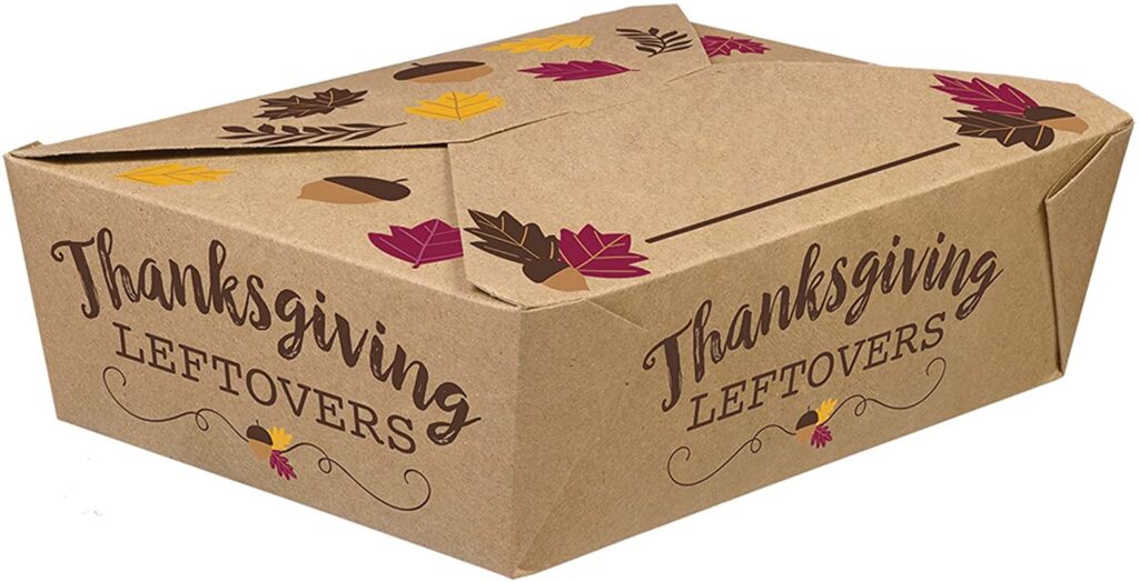thanksgiving leftover containers