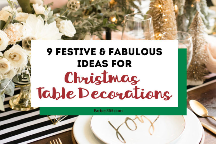 Set a festive and fabulous holiday table with these easy ideas for Christmas table decorations! With simple, modern, rustic and farmhouse-inspired styles in the mix, there's something for everyone! Find gorgeous tablescapes, centerpieces, table settings and more! #Christmasdecor #Christmastable #tablescape #holidaytable #tablesetting