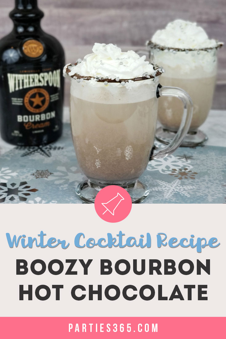 boozy bourbon hot chocolate winter cocktail recipe