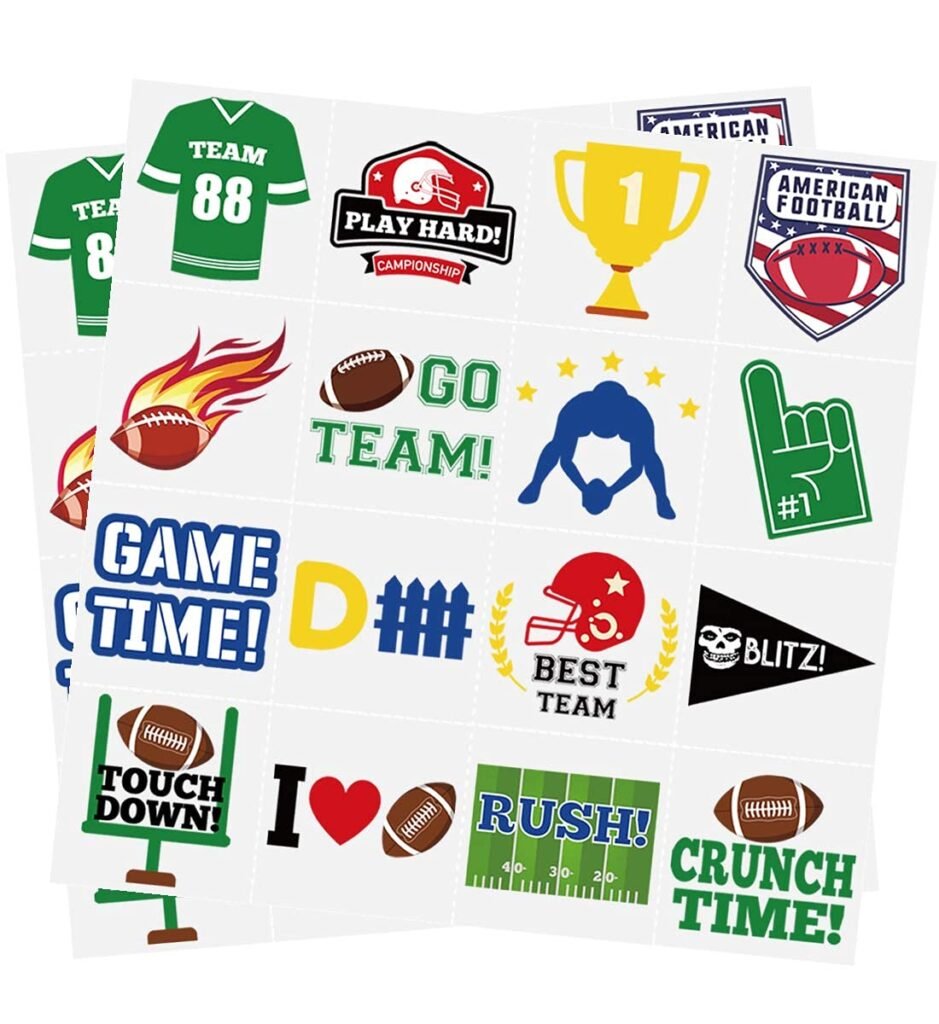 football temporary tattoos