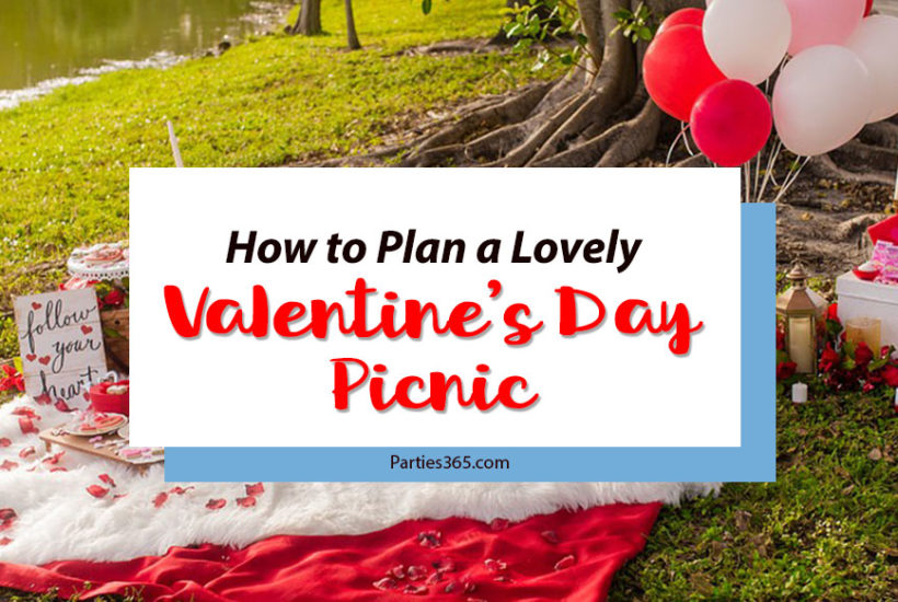 Throw a fabulous Valentine's Day Picnic to celebrate your love for the kids or for him this year! This gorgeous picnic is full of ideas for a special Valentine's party, romantic dinner or unique celebration that will surprise and delight! #valentinesday #valentines #picnic #partyideas