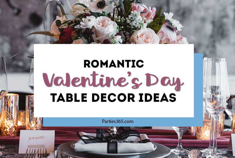 Need decor ideas for setting a romantic table for two at home this Valentine's Day? The decorations, centerpieces and table settings in this tablescape are simple, elegant and sure to inspire! #valentinesdaydinner #valentinesday #valentinesdecor #romanticdinner