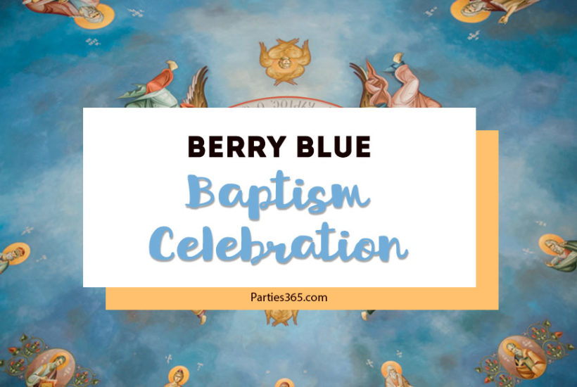 This Baptism Ceremony and Reception is full of ideas for a little boy (or girl)! The blueberry themed celebration features great ideas for the cake, centerpieces, decorations and more! If you're planning a baptism or christening, this party is a must-see.