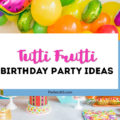 Throw a fabulous Tutti Frutti Birthday Party with these bright ideas for decorations, favors and the cake! Whether it's a Two-ti Fruitti party of a fun theme for a kids party, there's plenty of inspiration for your invitation, centerpieces, table backdrop, cupcakes and more right here!
