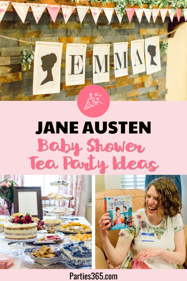 Jane Austen tea party baby shower