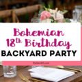 bohemian 18th birthday party