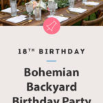 bohemian 18th birthday party