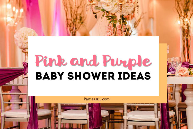 pink and purple baby shower ideas