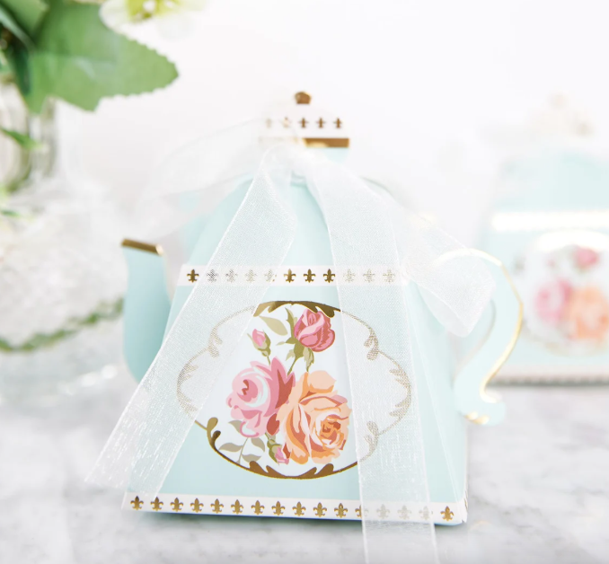 tea pot favor boxes