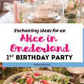 alice in onederland first birthday party ideas