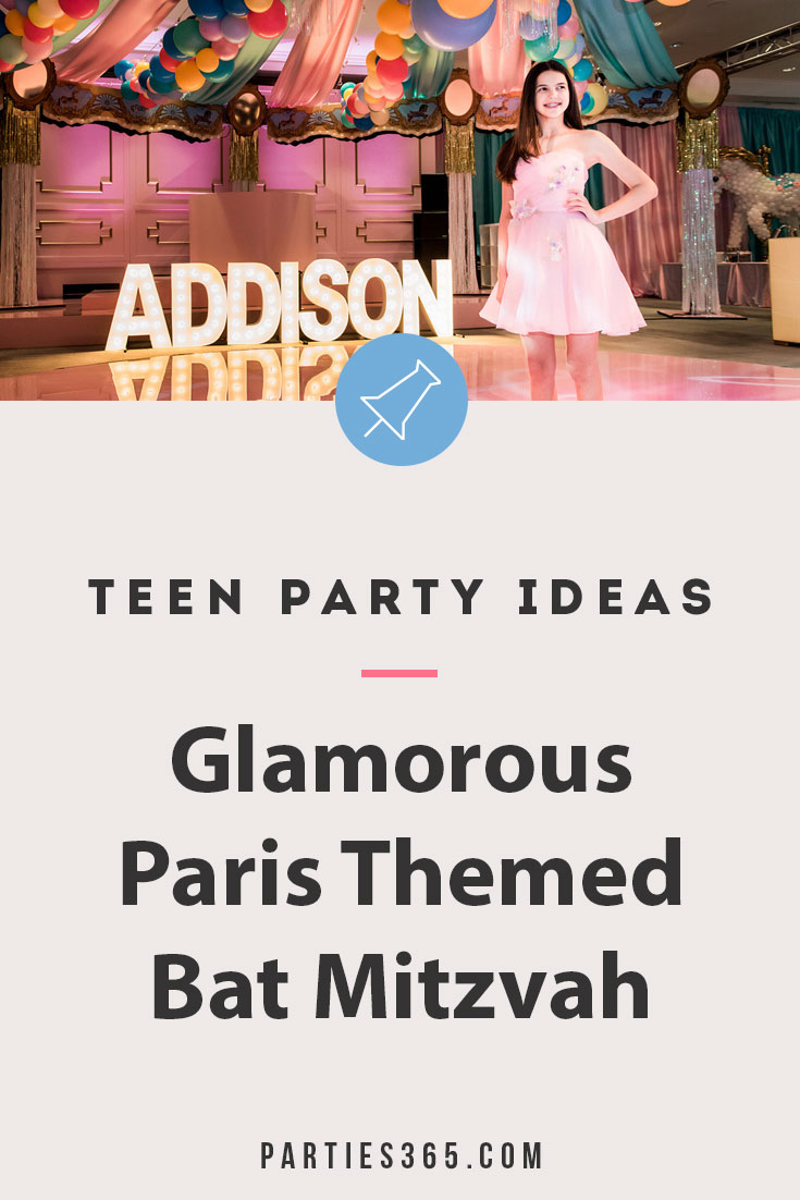 paris themed bat mitzvah