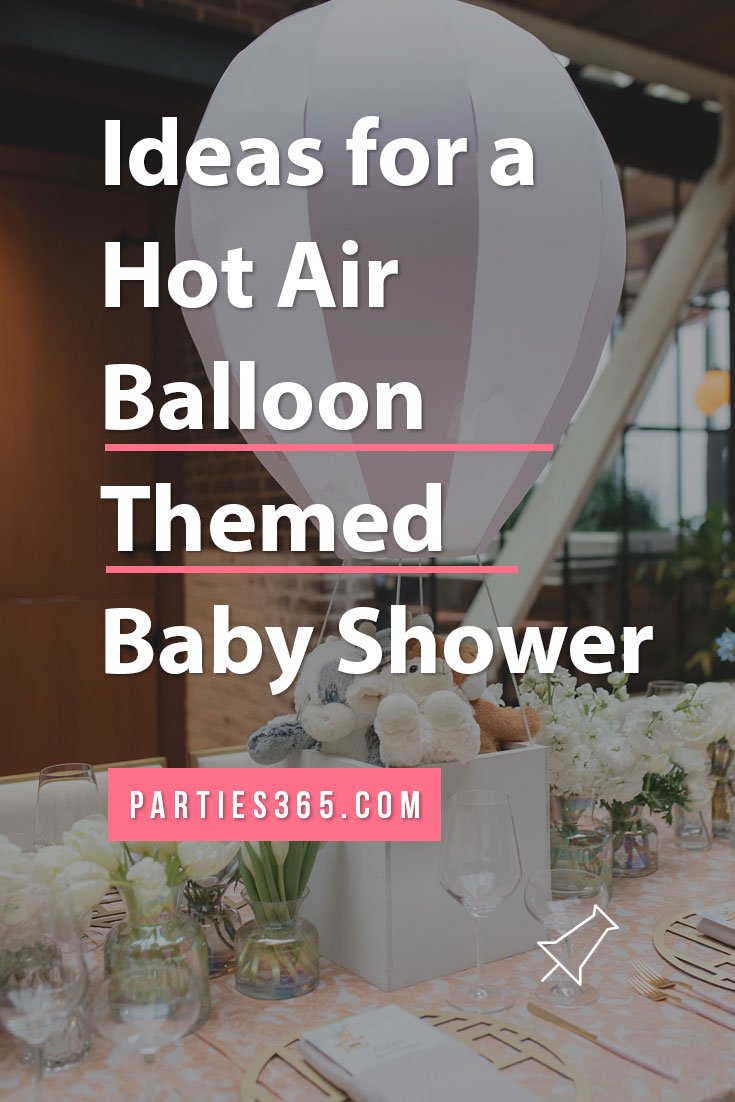 hot air balloon baby shower ideas