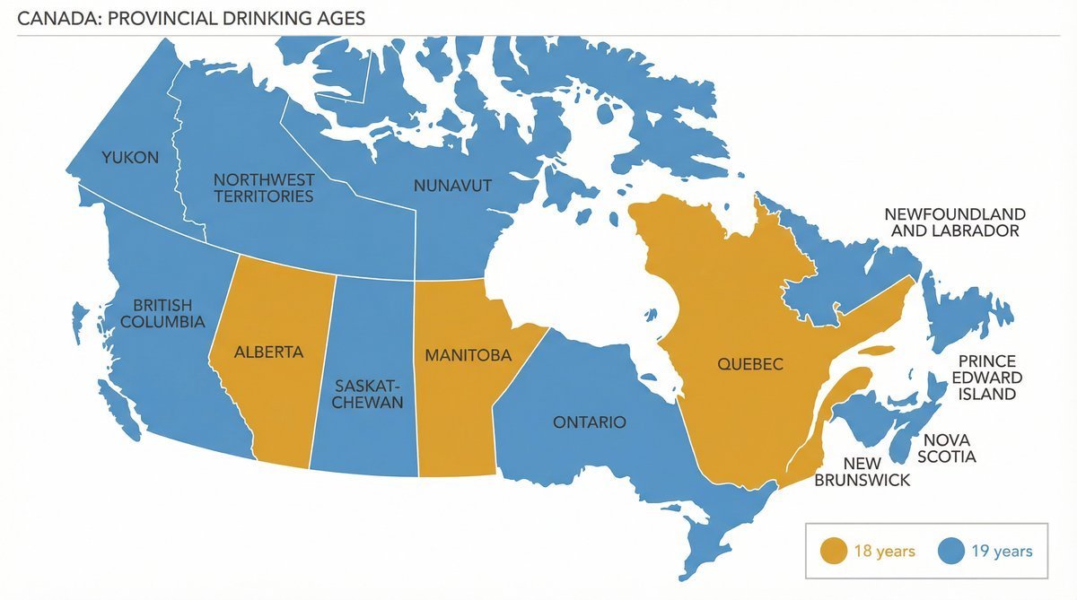 canadas legal drinking age by province territory the official list