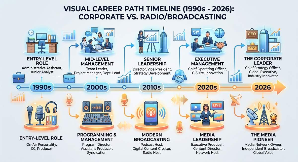 career timelines compared