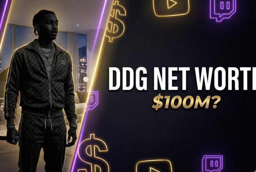 DDG net worth featured image - rapper and YouTuber DDG with $100M question mark