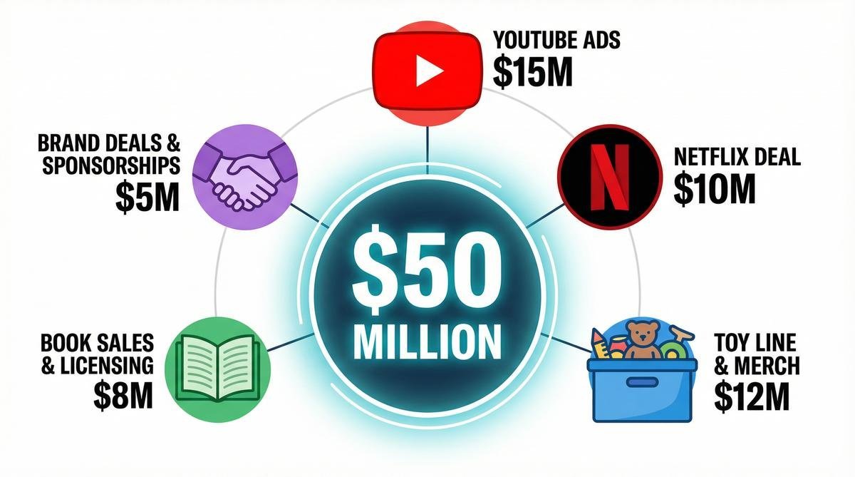 how does ms rachel make her money a 50 million breakdown