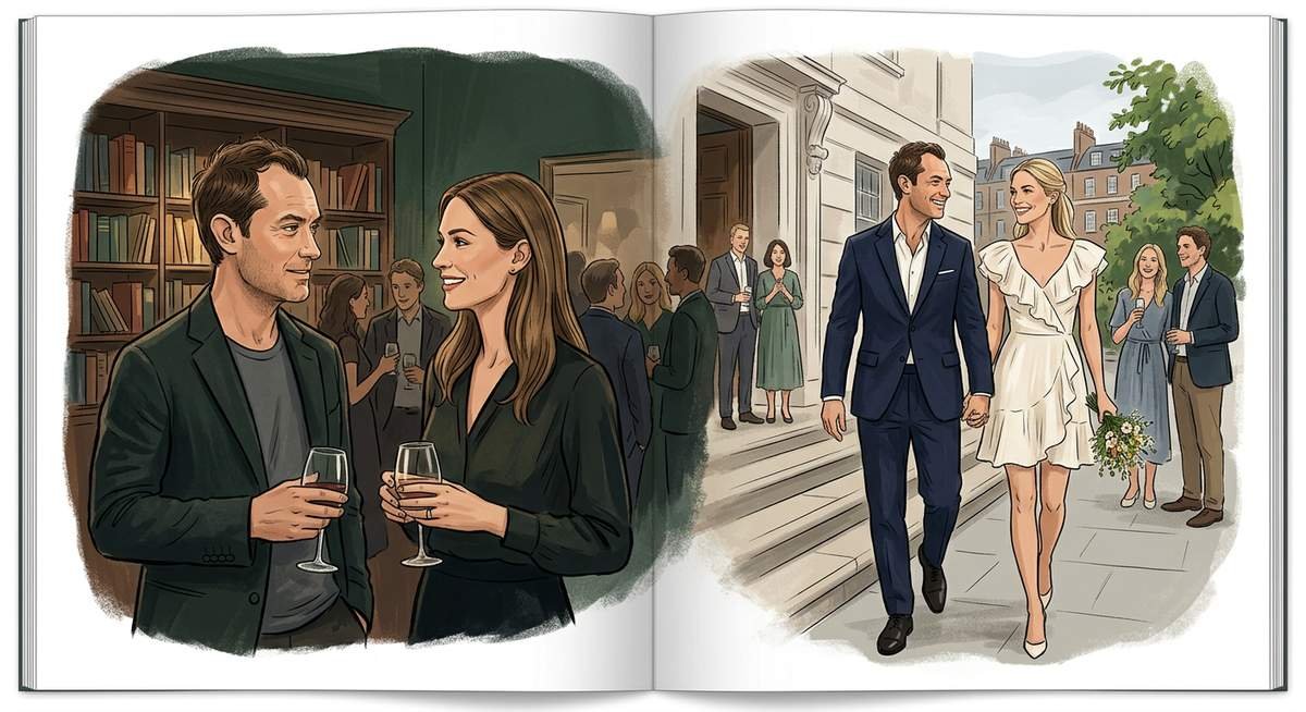 how jude law and phillipa coan met and married