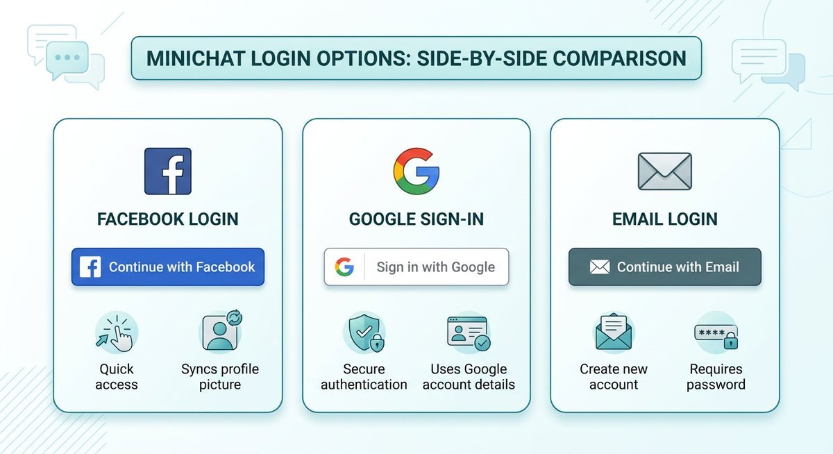 minichat login options which sign in method should you use