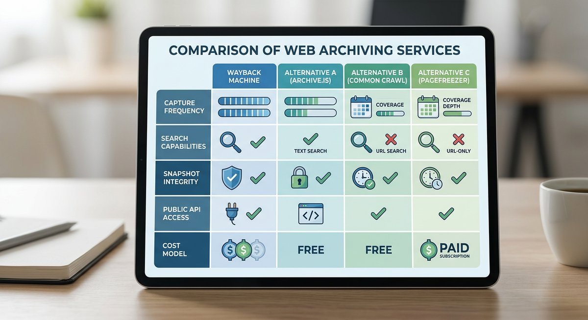 the best wayback machine alternatives compared