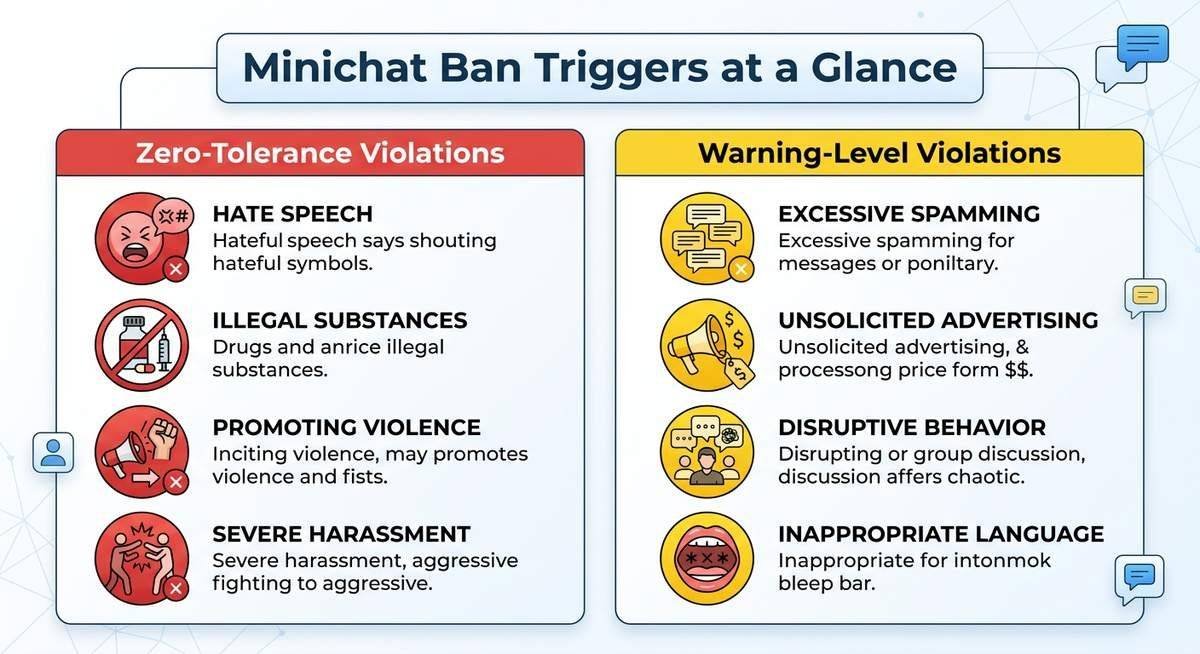 why minichat bans accounts the real reasons