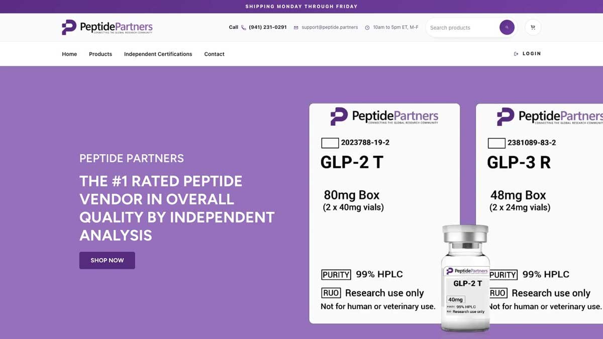 Shop Peptide Partners with code KLIKOOGQWG