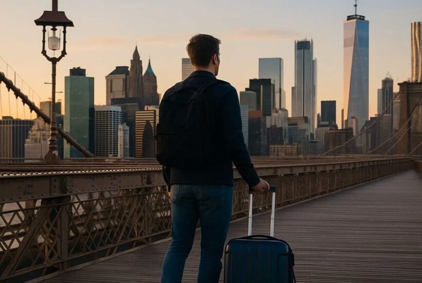 Landing in New York