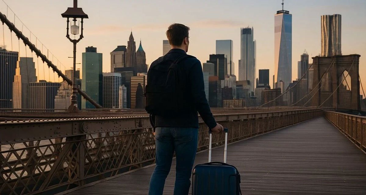 Landing in New York