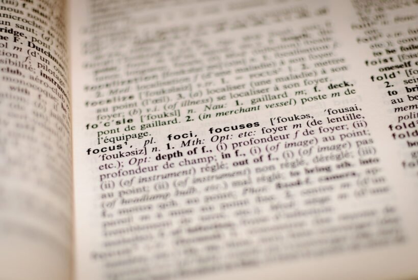 pshaw meaning — vintage dictionary page open to a word entry, where most readers first meet the word