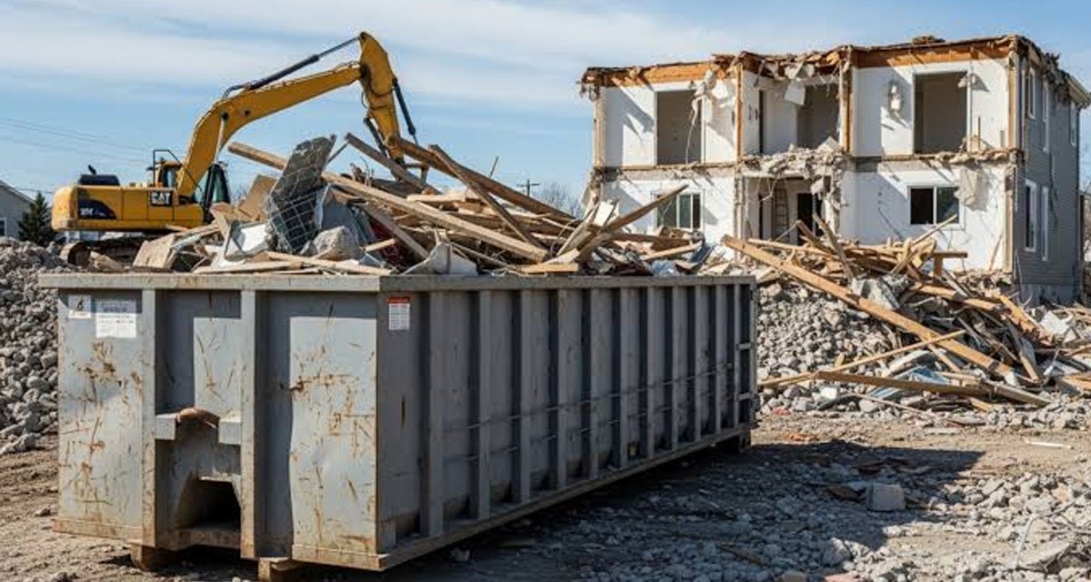 Concrete Dumpster Considerations for Heavy Residential Demolition Work
