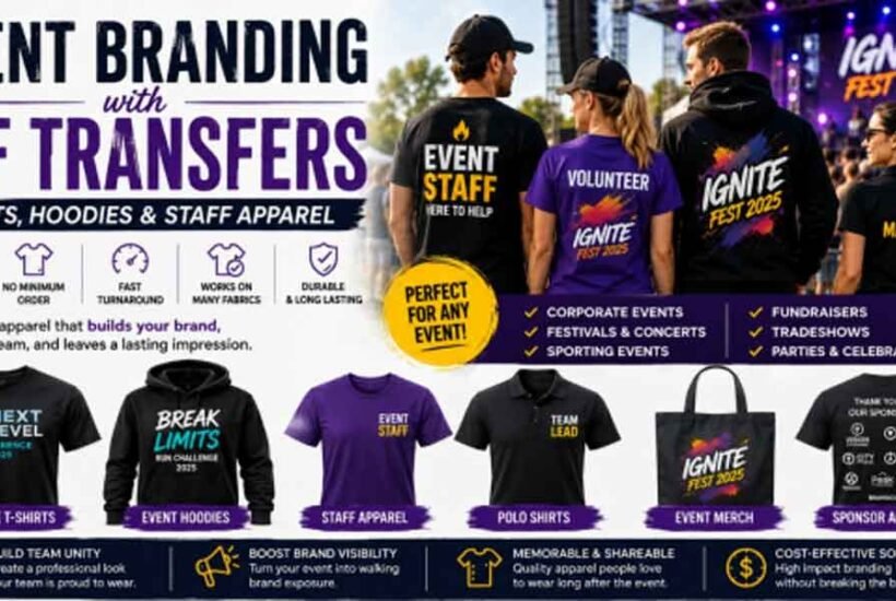 Event Branding with DTF Transfers for Custom Apparel
