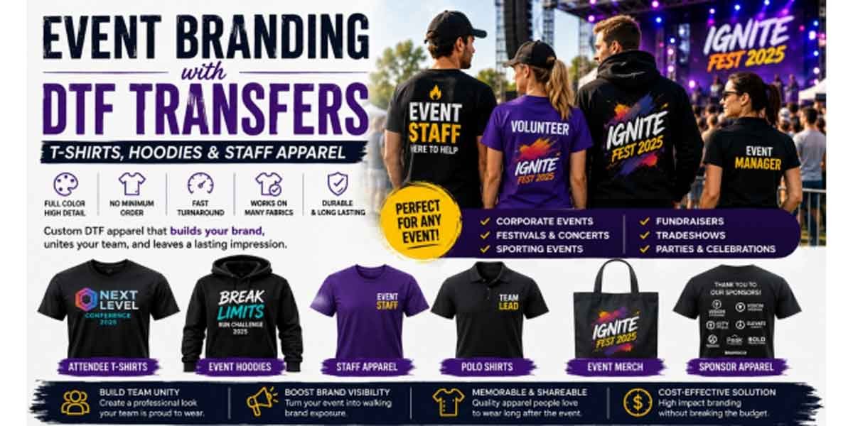 Event Branding with DTF Transfers for Custom Apparel