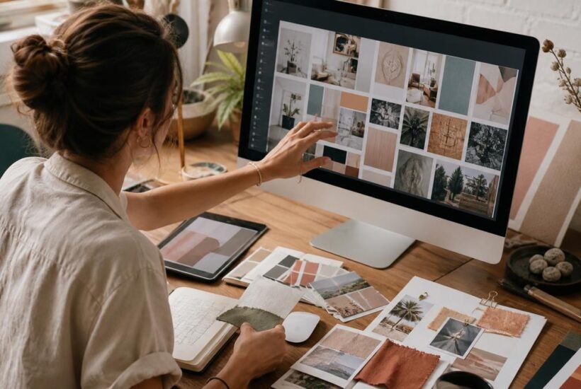 Sites like Pinterest for mood boards, visual collecting, and creative research